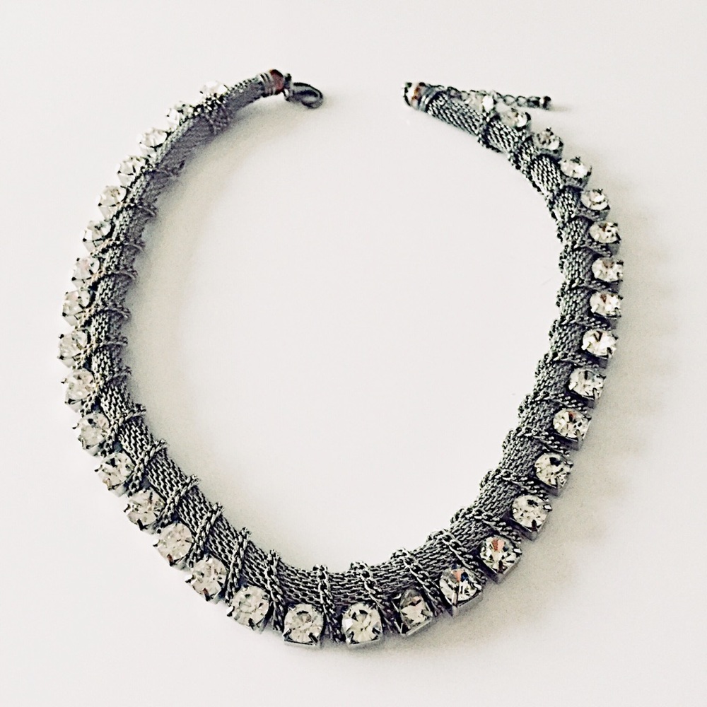 GLAM COSTUME NECKLACE with RHINESTONES